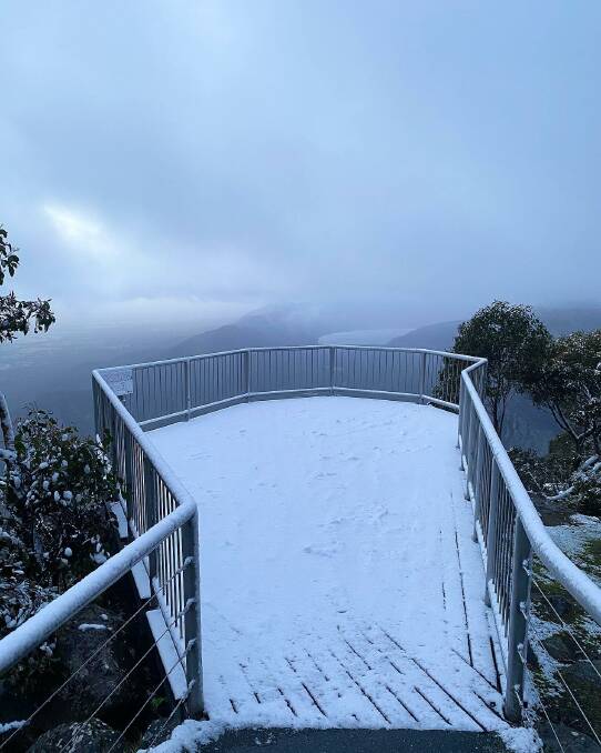 SNOW: A stunning site captured at Boroka Lookout. Picture: CONTRIBUTED