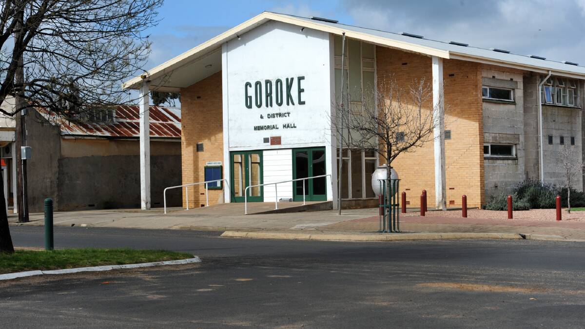 TOUR: Goroke Town Hall is one of the locations for the regional tour coming in 2022. Picture: FILE