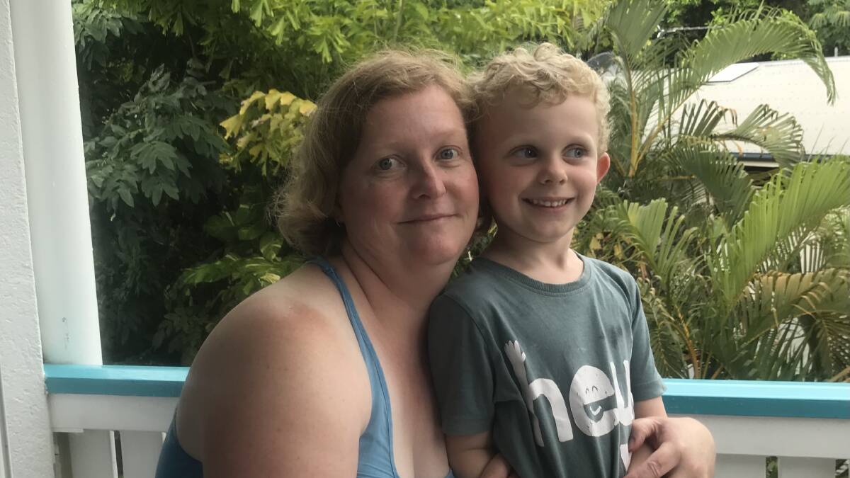 SUPPORT: Murtoa parent Belinda Swan had to leave her studies incomplete when she couldn't find child care for her son, Timonthy, 5, when she had to do work placement. Picture: CONTRIBUTED