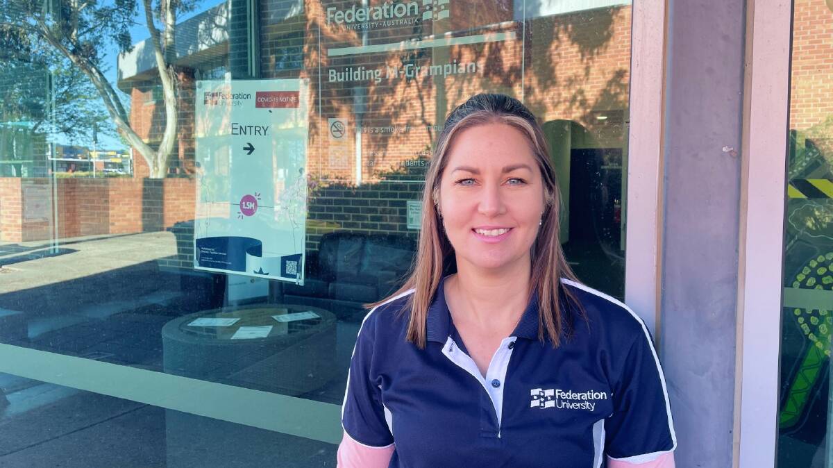 CAREER: The free TAFE courses are helping people change career paths like Individual Support student Kasey Marnell. Picture: ALISON FOLETTA