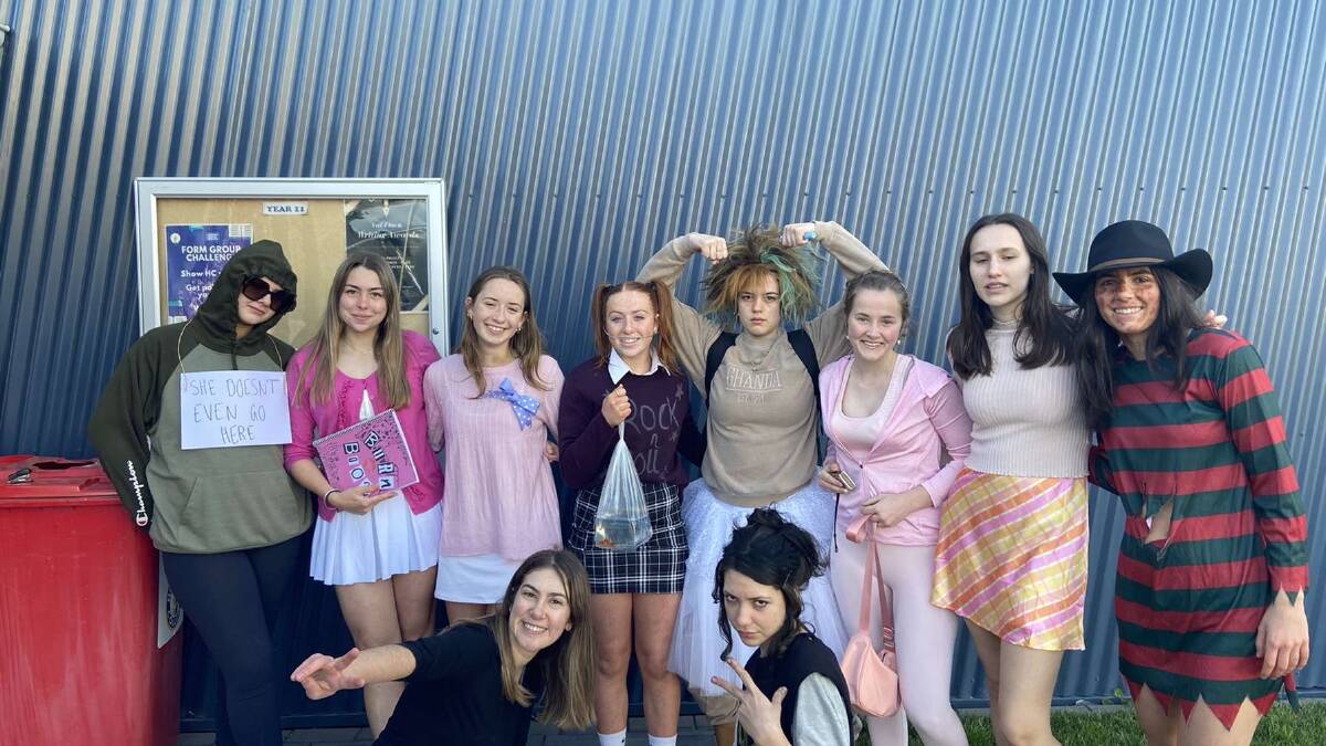FANCY: Some excellent and classic costumes from the Horsham College year 12s. Picture: CONTRIBUTED