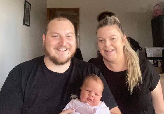 FAMILY: Nigel and Tamara Ashton went through a long labour to welcome Willow Rose on 22/02/22. Picture: CONTRIBUTED