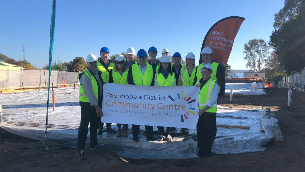 CENTRE: The beginning of works at the Edenhope Community Centre in 2019. Picture: FILE