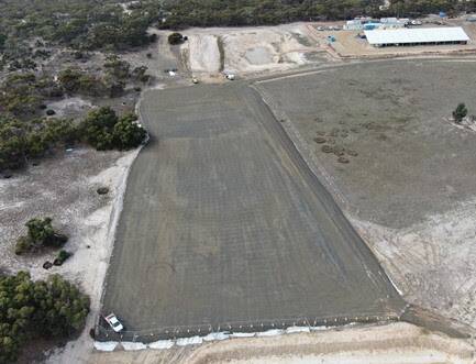UPDATE: Construction of an additional temporary storage pad at the Lemon Springs site. Picture: ENVIRONMENTAL PROTECTION AUTHORITY