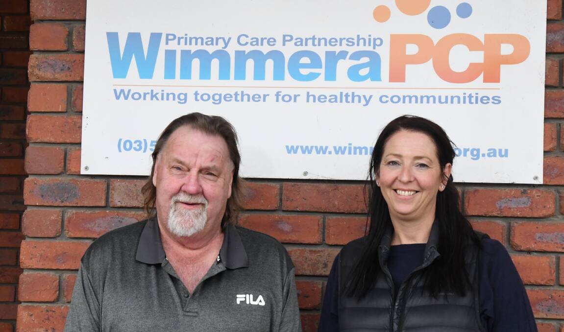 CARE: Wimmera Mental Health First Aid instructors Mal Coutts and Lissy Johns. Picture: ALEX DALZIEL
