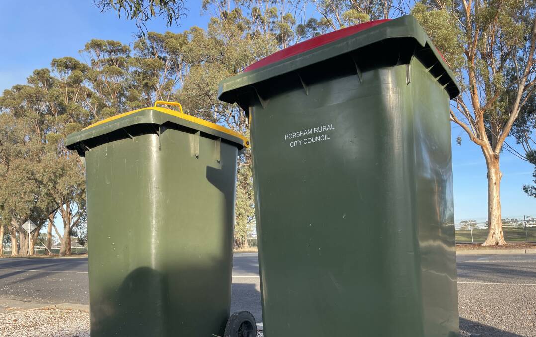 NEW SYSTEM: Horsham Rural City Council will introduce a four bin kerbside system starting April 3, 2023. Picture: ALEX DALZIEL