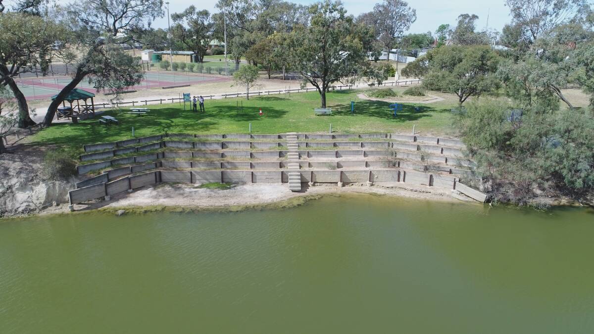 IMPROVEMENTS: The Jeparit Swimming Hole has been deemed unsafe due to damaged concrete retaining walls. Picture: CONTRIBUTED