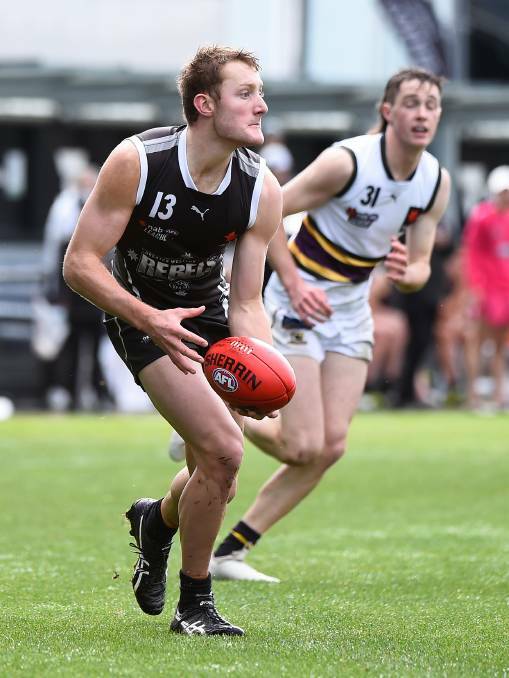 IN FORM: Sam Breuer continued his run of recent form with a game high 35 disposals and a goal against the Murray Bushrangers. Picture: ADAM TRAFFORD