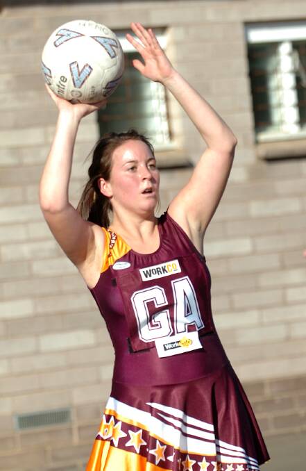 LOYAL: A younger Sarah Spicer (nee Koschitzke) playing for Warrack back in 2006. Picture: FILE