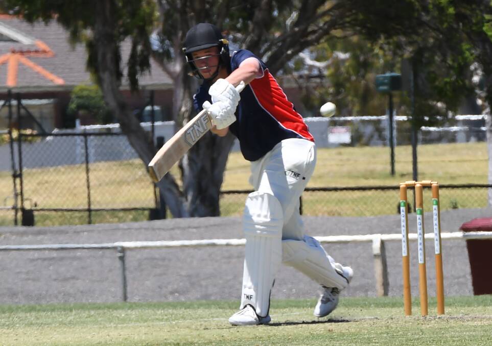 COMPOSED: Horsham's Logan Millar top-scored for the Waves with 21 on a tricky pitch for batting. Picture: MATT HUGHES