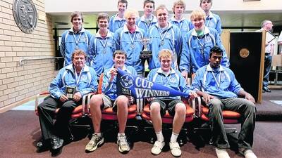 HEROES' WELCOME: After winning the 2011 premiership the Falcons under 17s received a certificate from Mayor Michael Ryan in the council offices. Picture: FILE