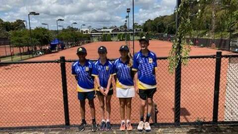 PRIDE: Eli Bailey, Emma Streeter, Adele Joseph and Harry Allan enjoyed their time at Kooyong. Picture: CONTRIBUTED