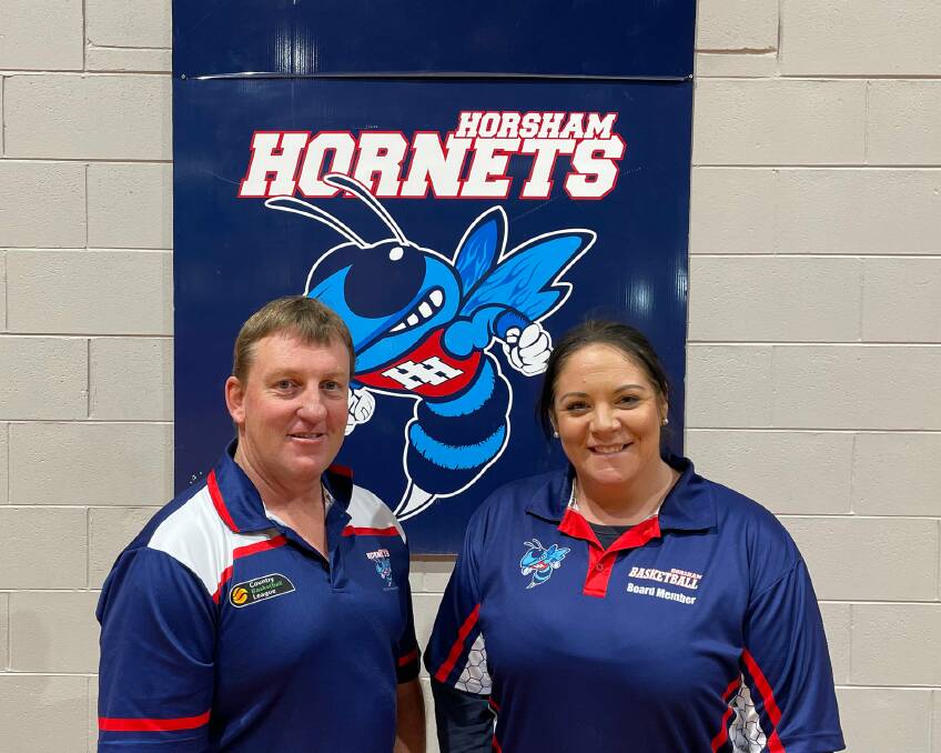 APPOINTED: Scott Benbow and Rebecca McIntyre have
been appointed coaches of the Horsham Hornets teams
for the upcoming CBL seasons. Picture: HORSHAM BASKETBALL