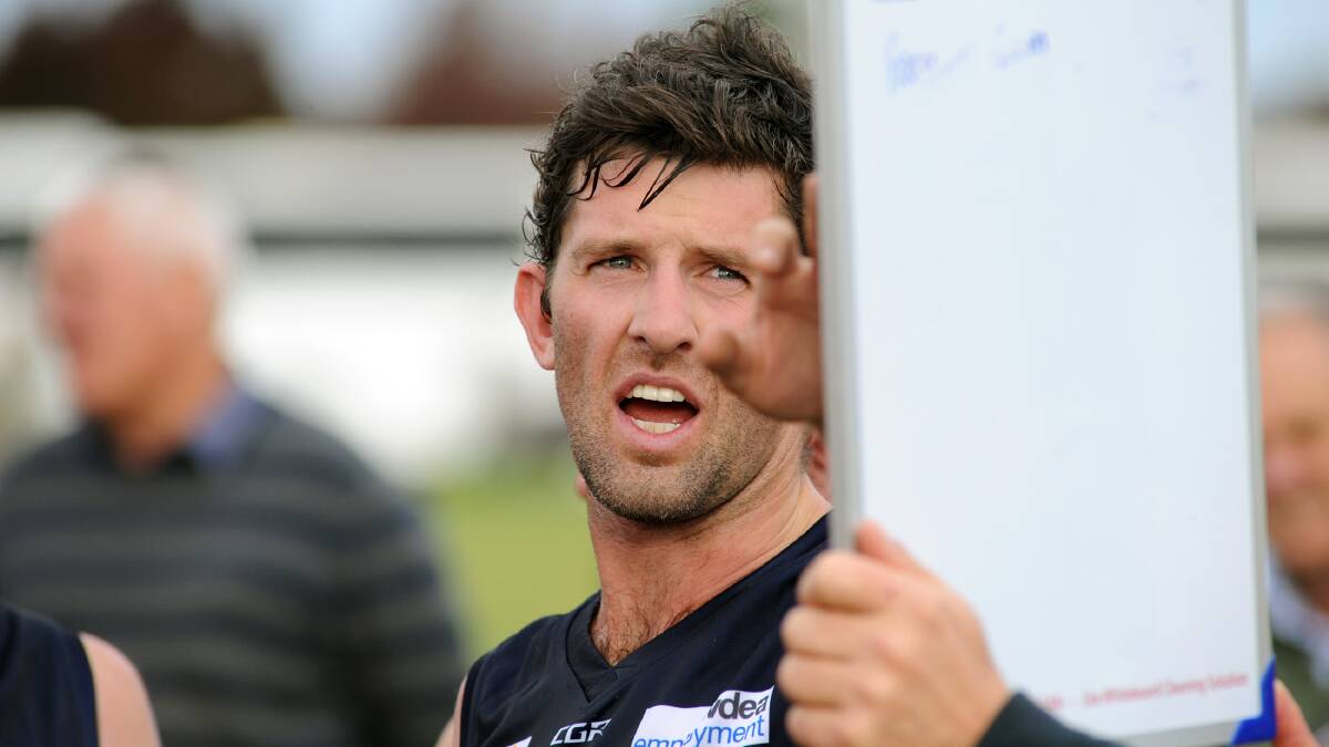 LEADER: Delahunty coaching the Wimmera interleague side in 2016. Picture: FILE