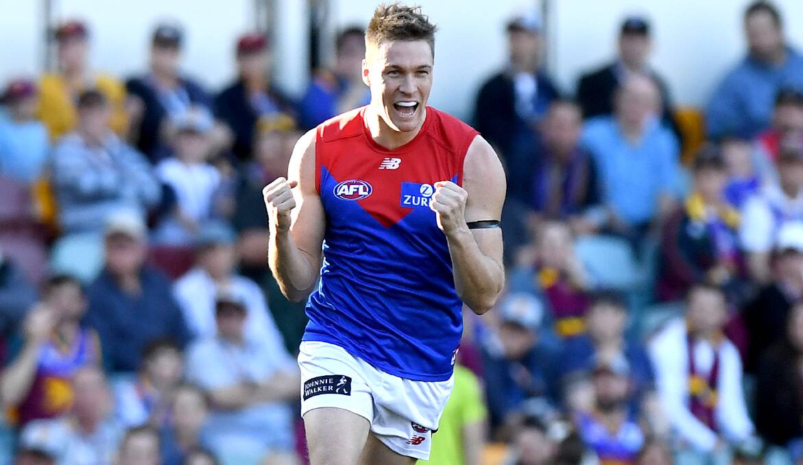 MILESTONE: Edenhope-raised Tom McDonald celebrated his 200th AFL match with a win over the weekend. Picture: MELBOURNE FOOTBALL CLUB