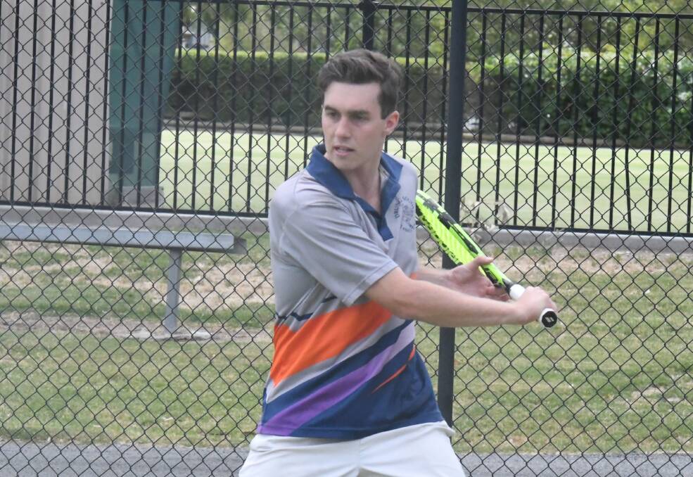CHASING DREAMS: Drung South Tennis Club's Dylan Emmerson is moving to Cairns for a tennis coaching role. Picture: MATT HUGHES