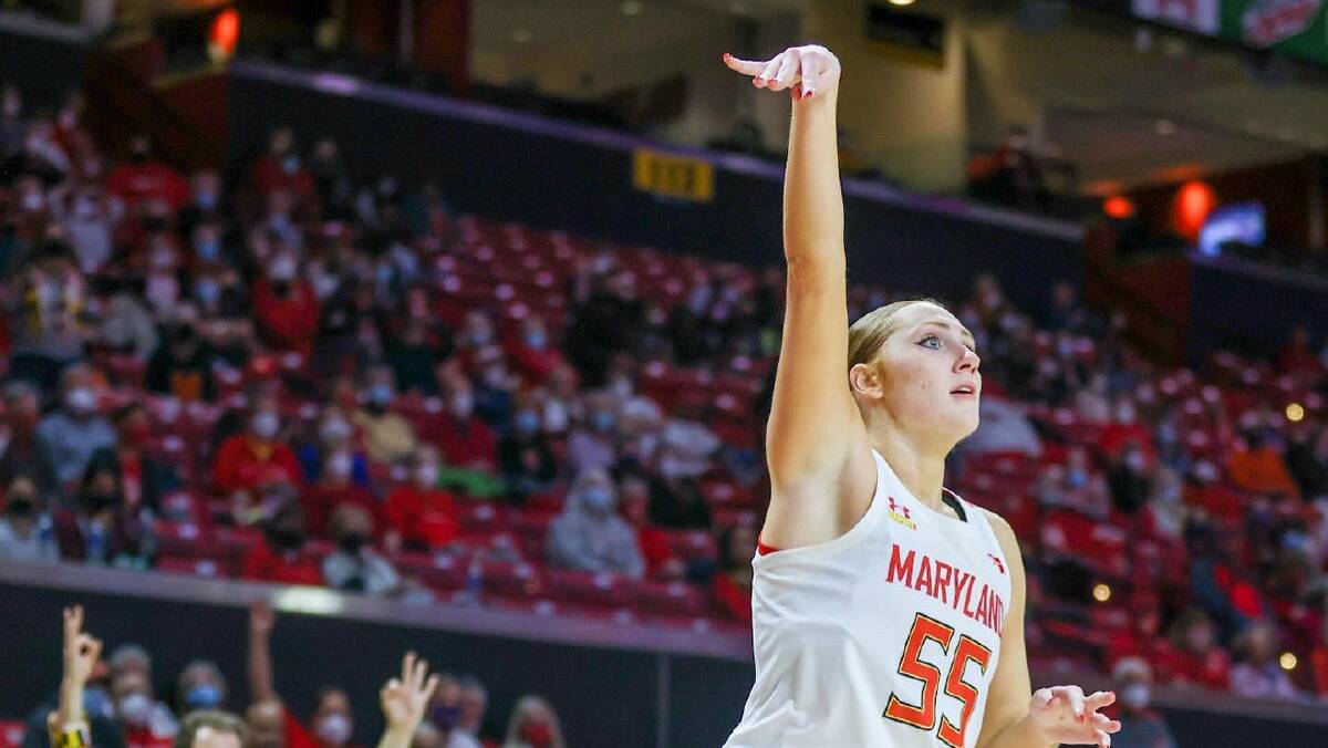OPPORTUNITY: Warracknabeal's Chloe Bibby has signed a training camp contract with WNBA team the Minnesota Lynx. Picture: UNIVERSITY OF MARYLAND WOMEN'S BASKETBALL