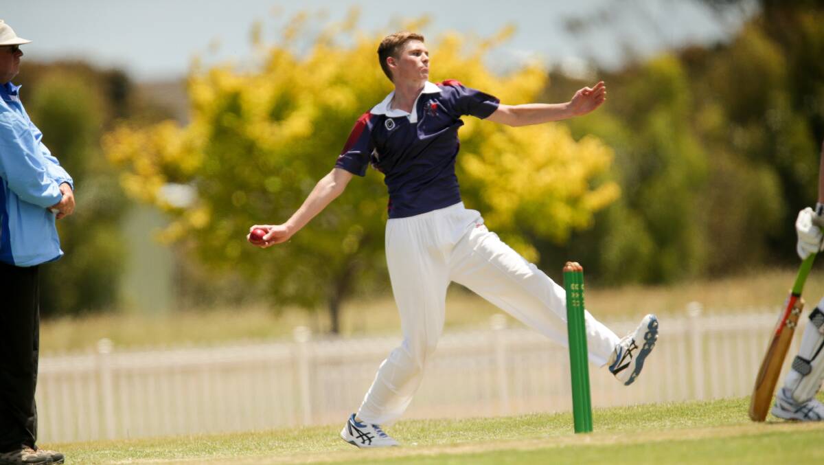 ACCURACY: Horsham's John Officer took two wickets against Colac. Picture: CHRIS DOHENY