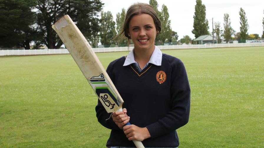STAR: Horsham cricketer Georgia Baker-Miller has been selected in the Vic Country Under 16s Squad. Picture: FILE