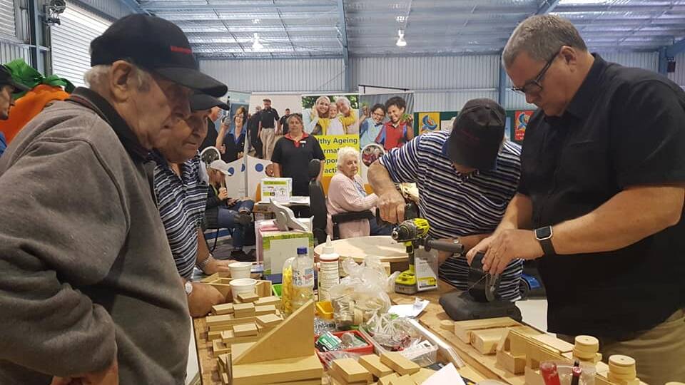MENS SHED: Before COVID lockdown Horsham Men's Shed organised field days, where members would showcase some of their handiwork skills. Picture: HORSHAM MEN"S SHED