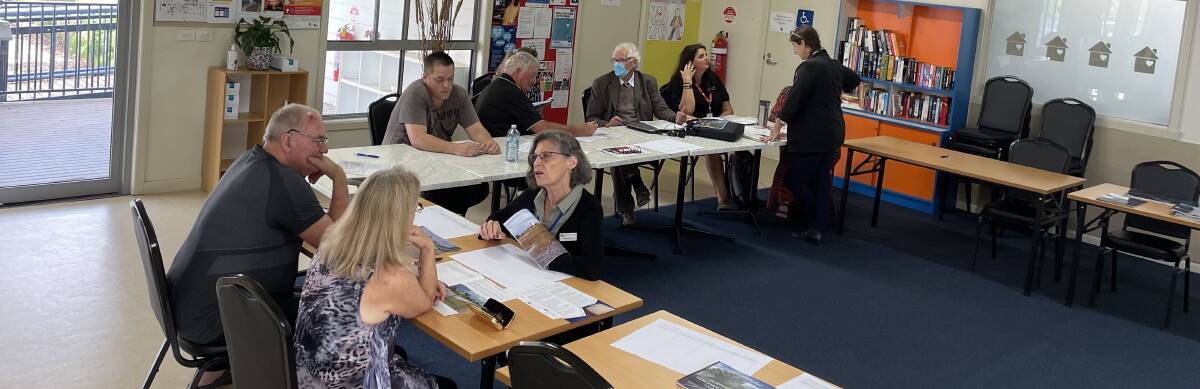 LISTENING: Horsham mayor Robyn Gulline was on hand to listen to residents' thoughts. Picture: ALEX BLAIN