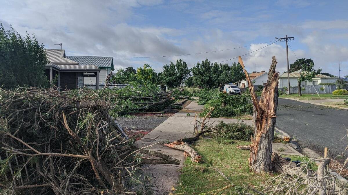 LAST TIME: The last tornado to hit Horsham, in December 2020, was "short but fierce" and took down trees like they were paper. Picture: FILE