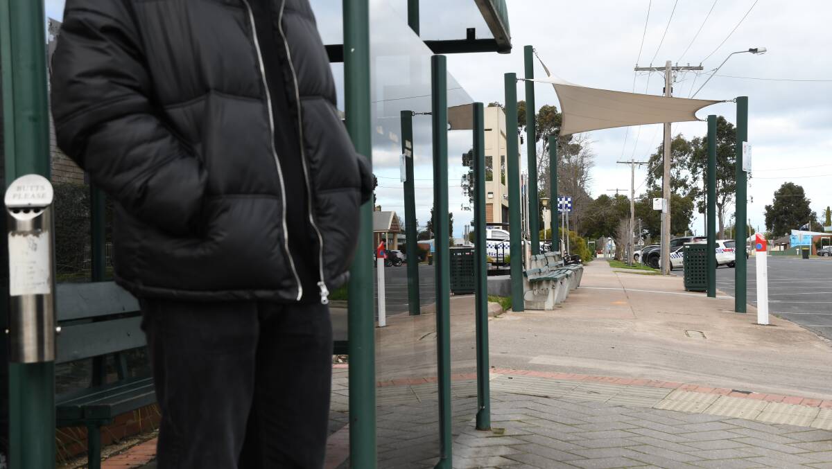 EXPOSED: Travellers waiting at the Roberts Ave bus terminal are left out in the elements, in the dead of winter and the height of summer. Picture: ALEX BLAIN