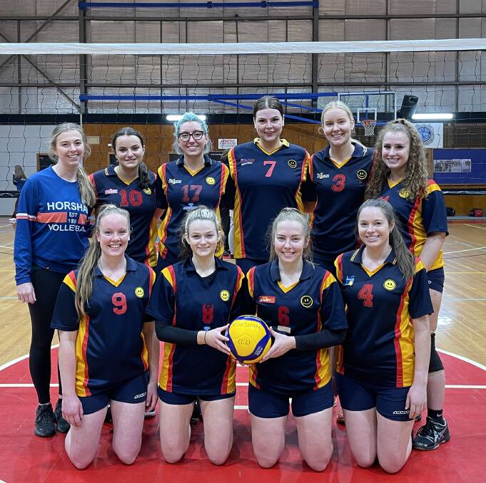 SILVER MEDALLISTS: The Horsham Volleyball Association Womens Division 1 team. Picture: ALEX BLAIN