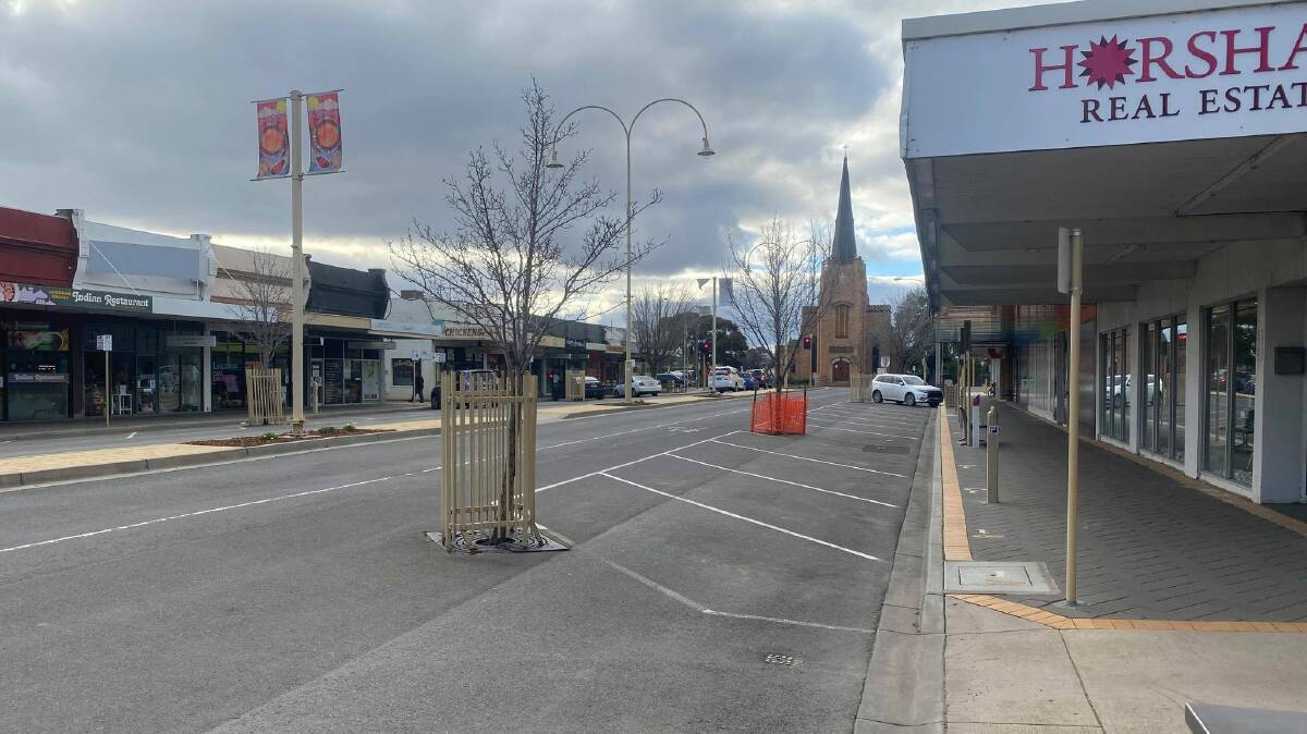 GHOST TOWN: Horsham's businesses have been heavily impacted by Victoria's lockdowns. Picture: MATT HUGHES