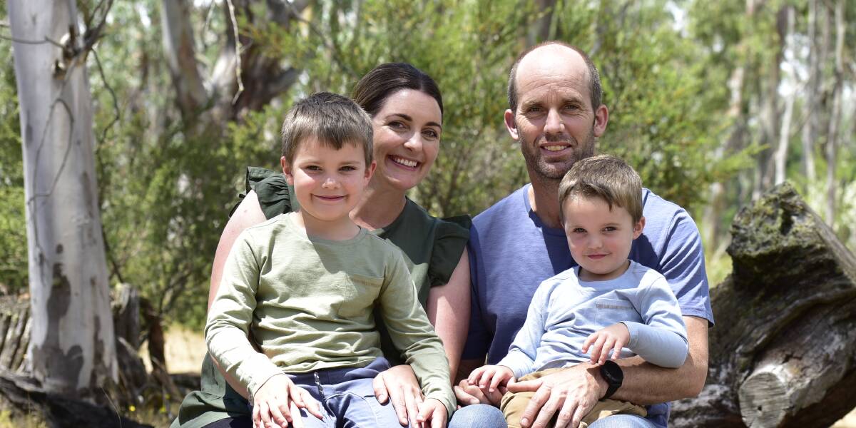 HIVE OF BUSINESS: The Stanley family; Tanya, Warren, Cooper and Toby. Picture: TIM WINKLER/CONTRIBUTED