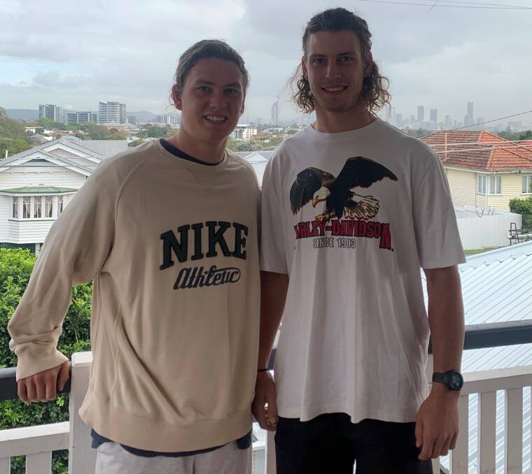 BLOOD BROTHERS: Horsham-raised Brisbane Lions players, Tom and Jarrod Berry, in Queensland this week, continue to be influenced by their late mother, Jedda. Picture: supplied.