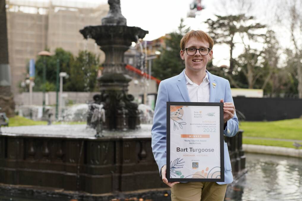 AWARD: Bart Turgoose said he was passionate about helping the Wimmera community. Picture: CONTRIBUTED 