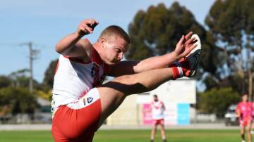 Robert Armstrong is under an injury cloud ahead of the round three WFNL clash against Southern Mallee. Picture by Lucas Holmes