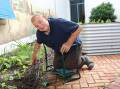 Dimboola Care Community resident David used his passion for gardening to help transform a campus courtyard. Picture supplied