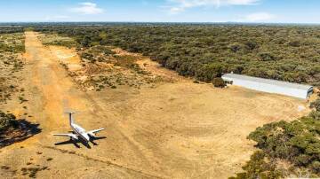 Own your own private airport with landing strip and hangar at Bagshot North near Bendigo. Pictures from Elders Real Estate.