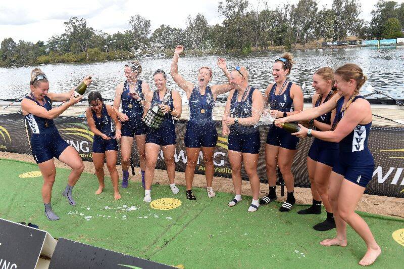 STAR: Nhill's Lucy Stephan was among the Victorian Queen's Cup winning squad. Picture: Rowing Australia