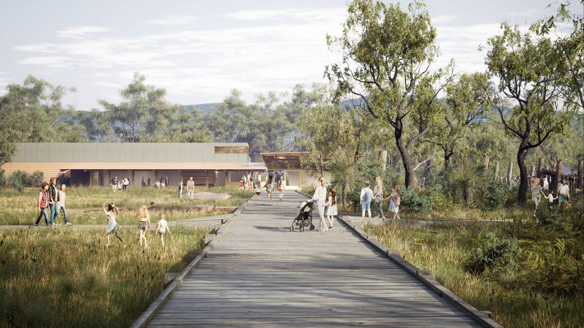 The planned boardwalk at the new WAMA art and environment facility. Photo supplied.