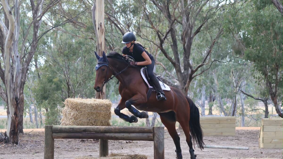 Iris Sudholx at the Horsham Pony Club Super Clinic on April 6. Picture supplied