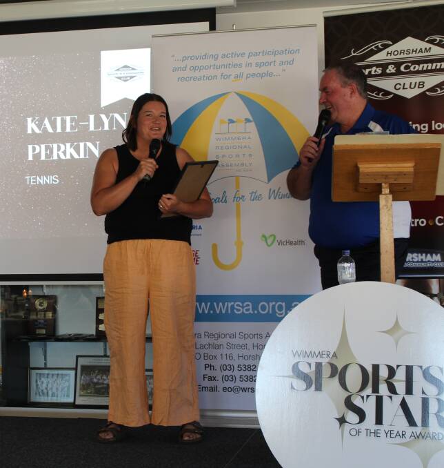 Kate-Lyn Perkin won the WRSA's sports star of the year. Picture supplied