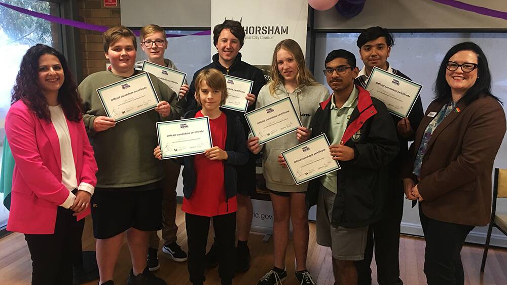 Seven students were elected as part of the 2023 Horsham Youth Council. Picture supplied.
