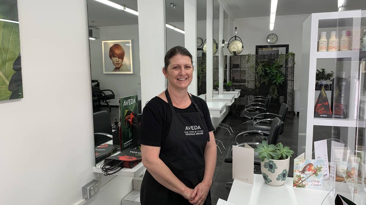 Breathing easy: Leonie Irwin of Horsham's Hair Art is enjoying the freedom of the COVIDsafe summer regulations. Picture: ALISON FOLETTA