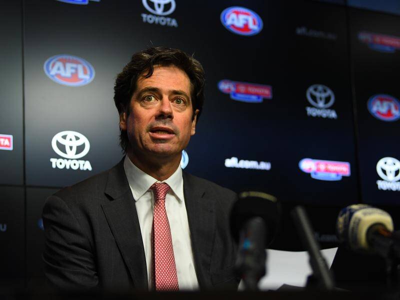 AFL CEO Gillon McLachlan has outlined plans for the season restart.