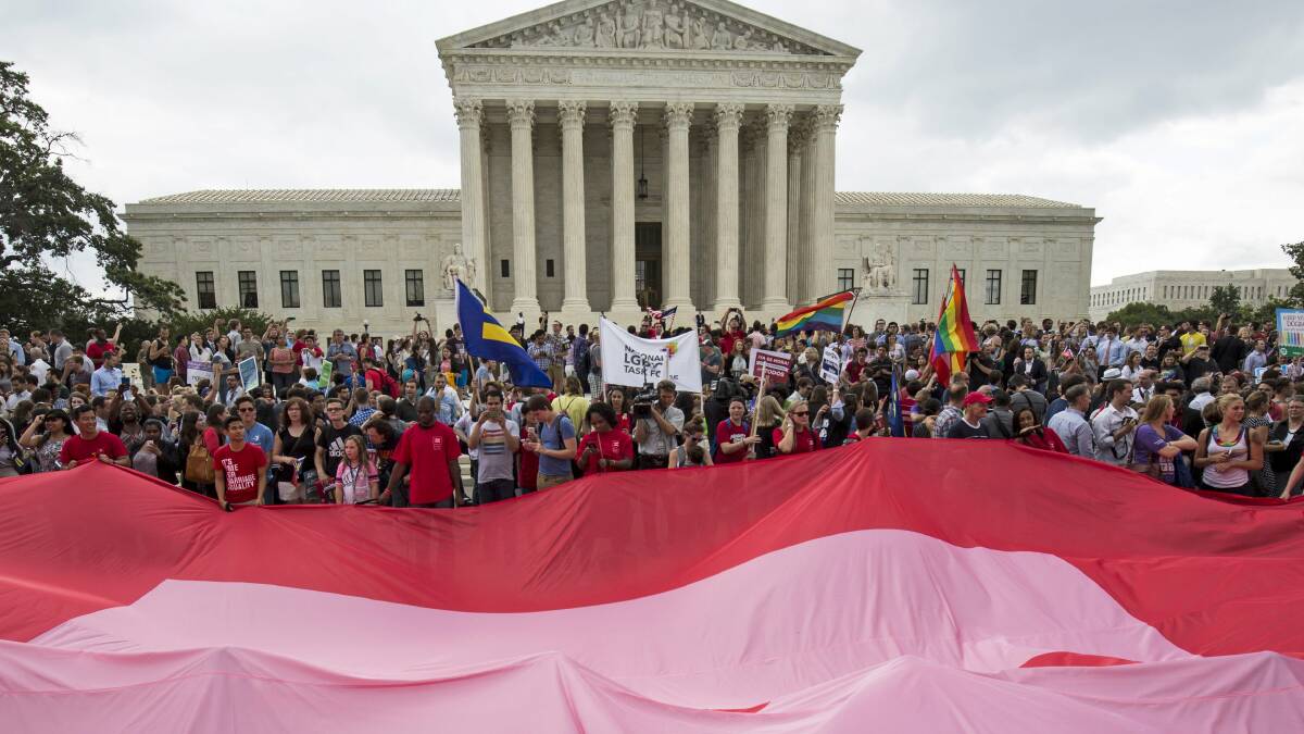 Lovewins World Celebrates Us Supreme Court Decision Legalising Gay
