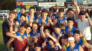 The Horsham Demons celebrate its 2004 WFL senior premiership win. Picture file