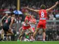 Freo's mids are looking forward to taking on Sydney's, which has helped steer the Swans to top spot. (Dean Lewins/AAP PHOTOS)